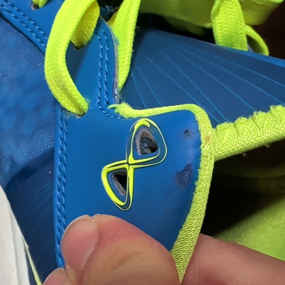 Nike LeBron 8 V2 Low Sprite Blue & Neon Green Athletic Basketball Shoes - Picture 10 of 13